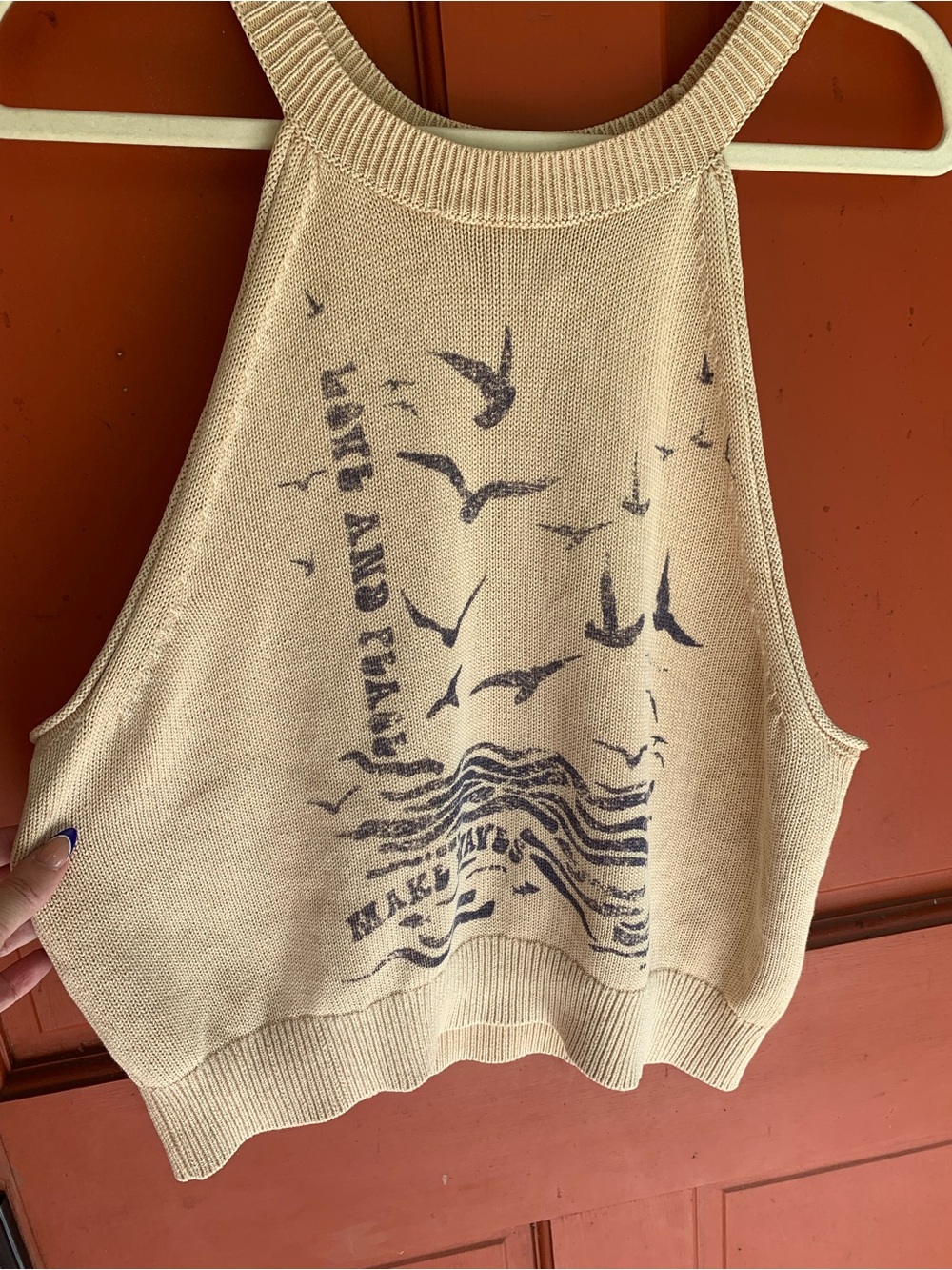 Anthropologie Pilcro Knit Making Waves Tank Sweater - Picture 4 of 7